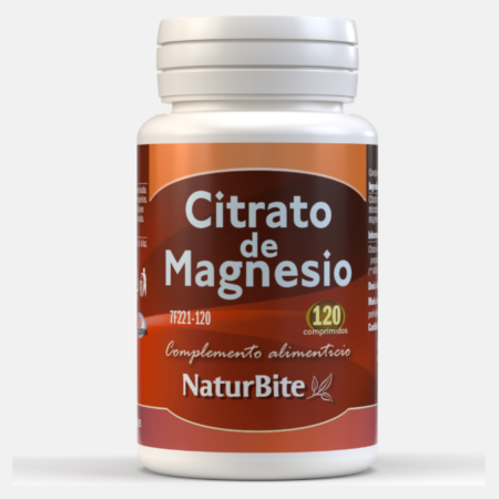 Citrato de Magnesio – 120 comprimidos – NaturBite