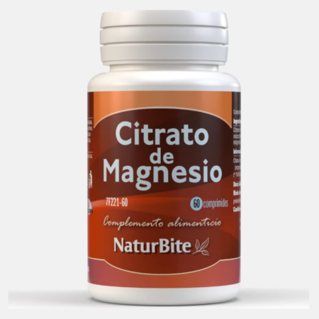 Citrato de Magnesio – 60 comprimidos – NaturBite