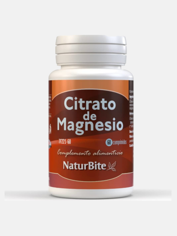 Citrato de Magnesio - 60 comprimidos - NaturBite