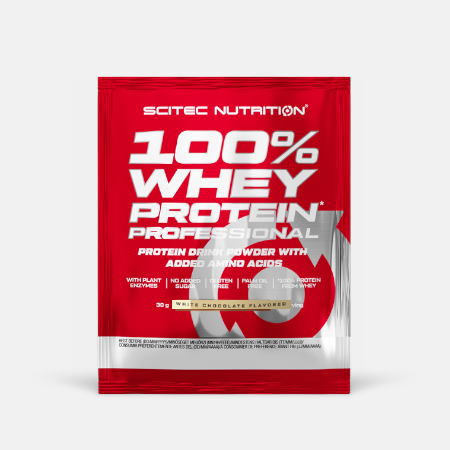 100% Whey Protein Professional White Chocolate – 30g – Scitec Nutrition