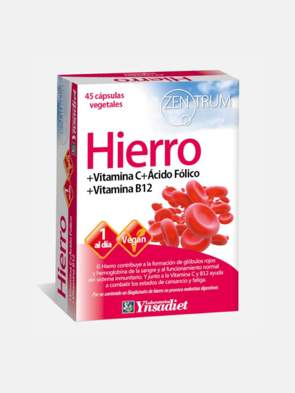 Hierro - 45 comprimidos - Zentrum
