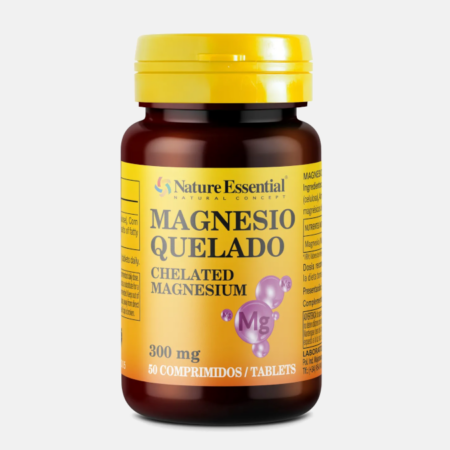 Magnesio Quelado 300mg – 50 comprimidos – Nature Essential