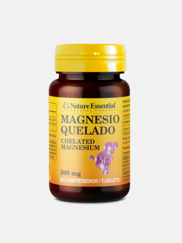Magnesio Quelado 300mg - 50 comprimidos - Nature Essential