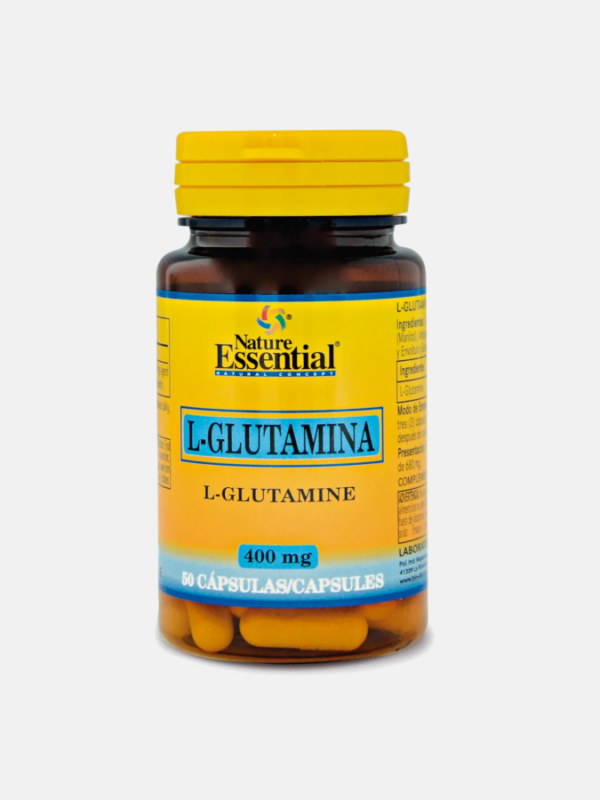 L-Glutamina 400 mg - 50 cápsulas - Nature Essential