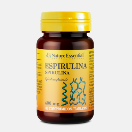 Espirulina 400 mg – 100 comprimidos – Natura Essential
