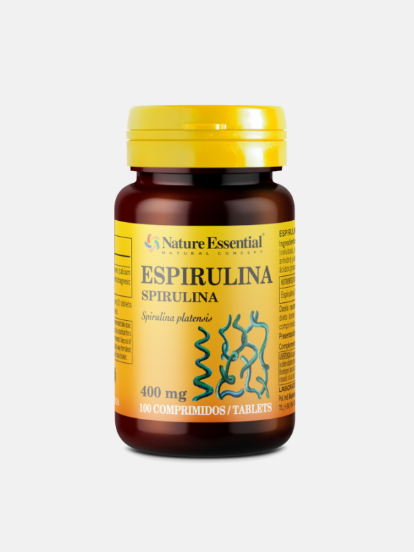 Espirulina 400 mg - 100 comprimidos - Natura Essential