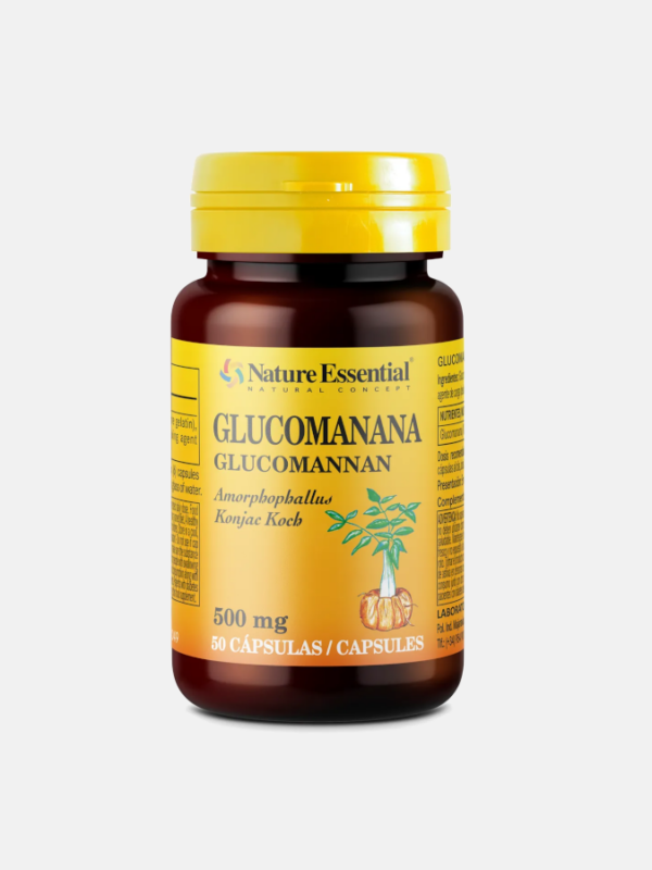 Glucomanana 500mg - 50 cápsulas - Nature Essential