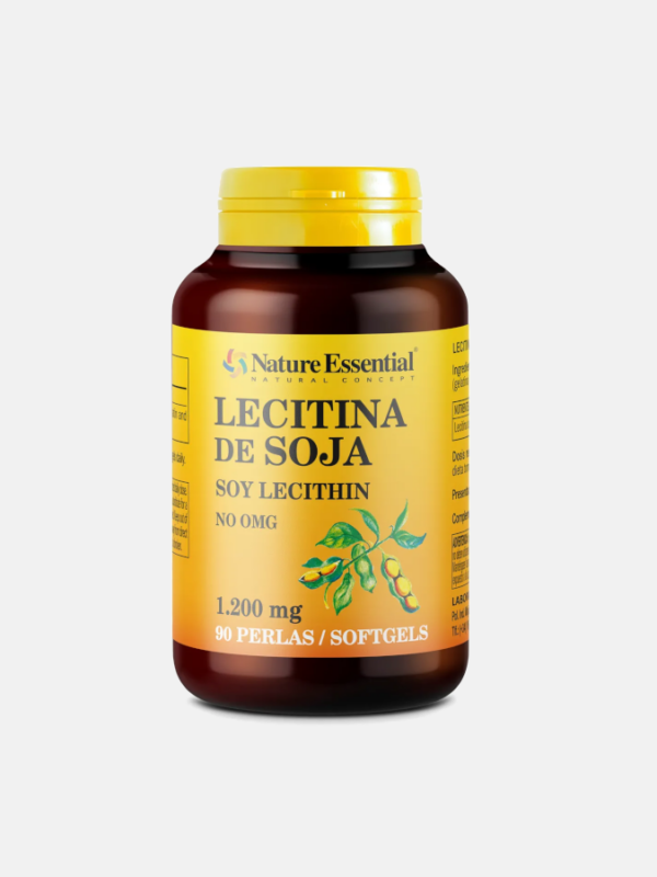 Lecitina de Soja 1200 mg - 90 cápsulas - Nature Essential