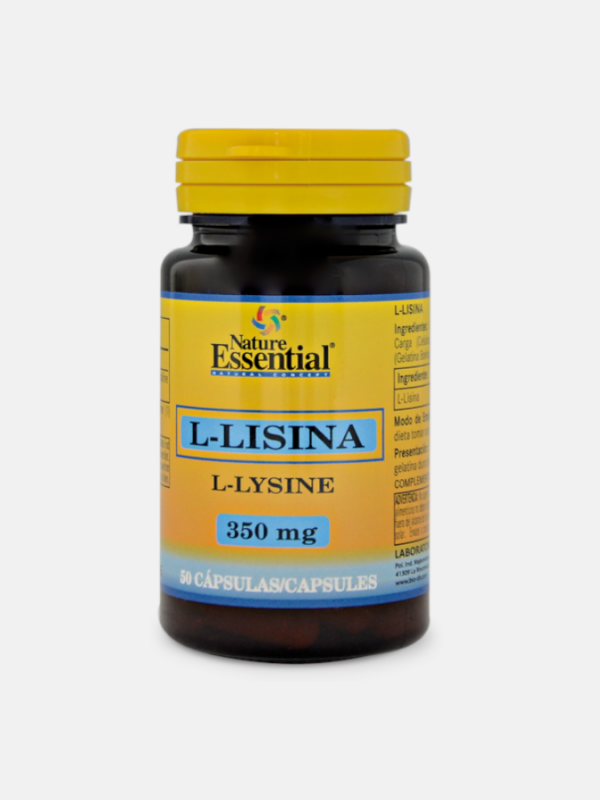 L-Lisina 350 mg - 50 cápsulas - Nature Essential