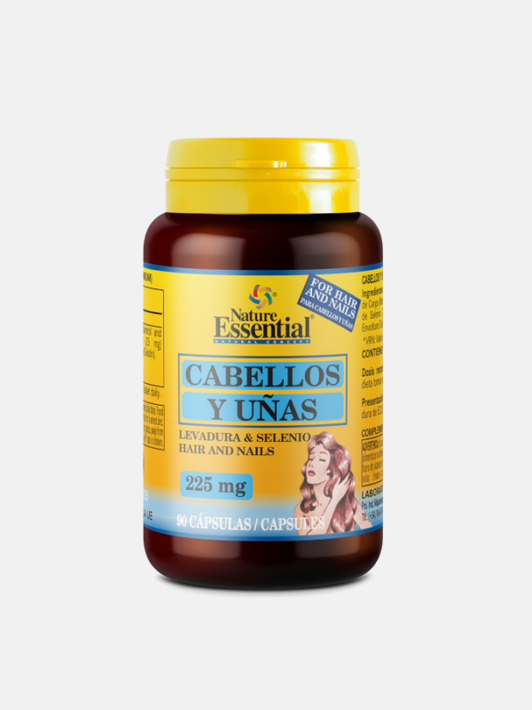 Cabello y Uñas 225 mg - 90 cápsulas - Nature Essential