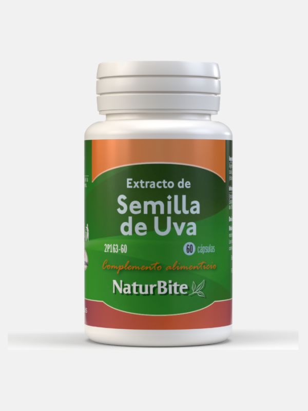 Extracto de Semillas de Uva - 60 cápsulas - NaturBite