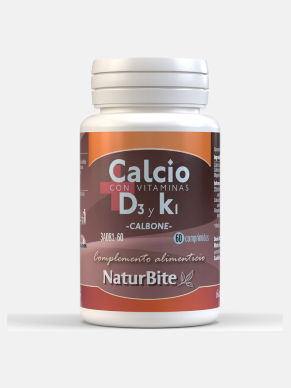 Calbone D3 + K1 - 60 comprimidos - NaturBite