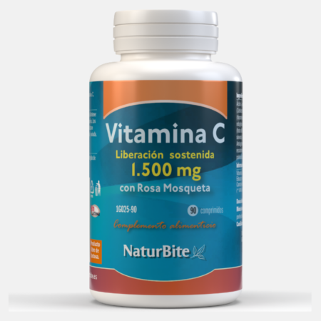 Vitamina C 1500mg liberación sostenida – 90 comprimidos – NaturBite