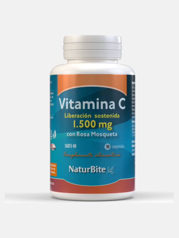 Vitamina C 1500mg liberación sostenida - 90 comprimidos - NaturBite