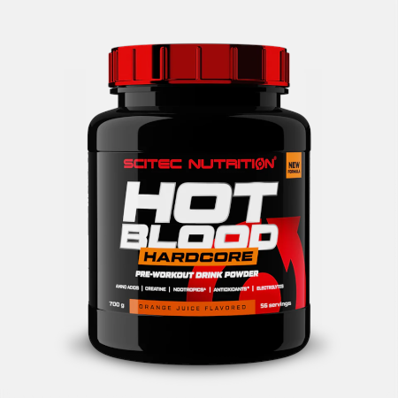 Hot Blood Hardcore Orange Juice – 700g – Scitec Nutrition