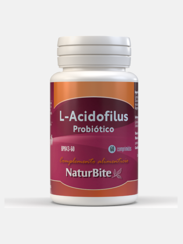 L-Acidophilus Probiótico -  60 comprimidos - NaturBite