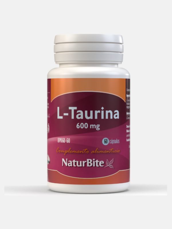 L-Taurina 600mg - 60 cápsulas - NaturBite