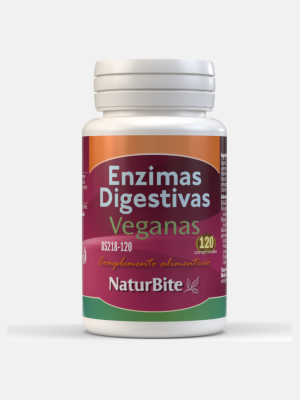 Enzimas Digestivas Veganas - 120 comprimidos - NaturBite