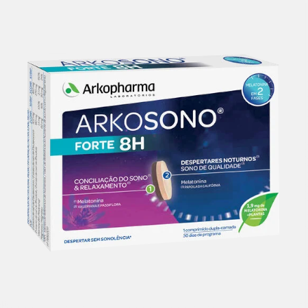 ARKOSONO Forte 8H – 30 comprimidos – Arkopharma