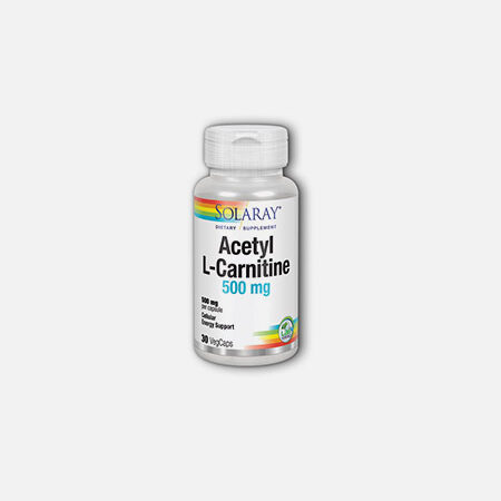 Acetil L-Carnitina 500 mg – 30 cápsulas – Solaray