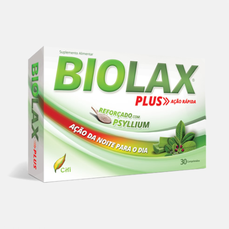 Biolax Plus con Psyllium – 30 comprimidos – CHI