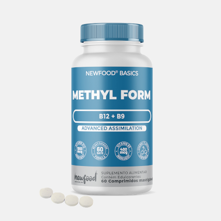 METHYL FORM B12 + B9 – 60 comprimidos – NewFood