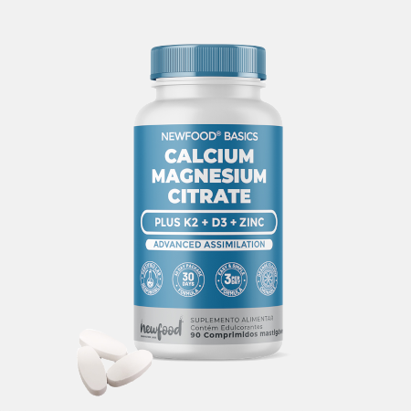 Calcium Magnesium Citrate – 90 comprimidos – NewFood