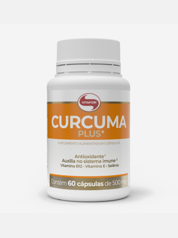 Cúrcuma Plus 500mg - 60 cápsulas - Vitafor