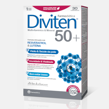 Diviten 50+ – 30 comprimidos – Farmodiética