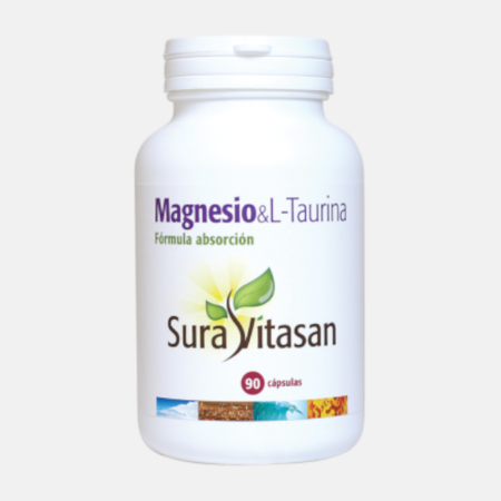 Magnesio & L-Taurina – 90 cápsulas – Sura Vitasan