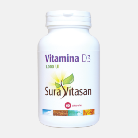 Vitamina D3 1000 UI – 60 cápsulas – Sura Vitasan