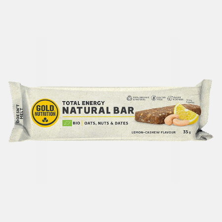 Total Energy Natural Bar Limón Anacardo – 35g – Gold Nutrition