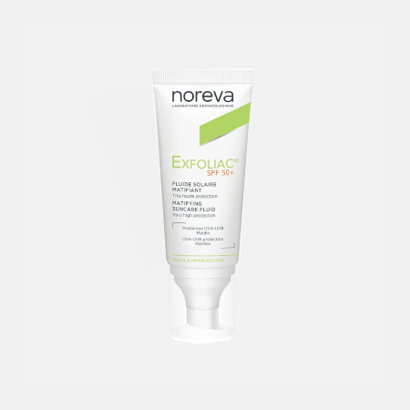 EXFOLIAC Fluido Solar SPF 50+ – 40ml – Noreva