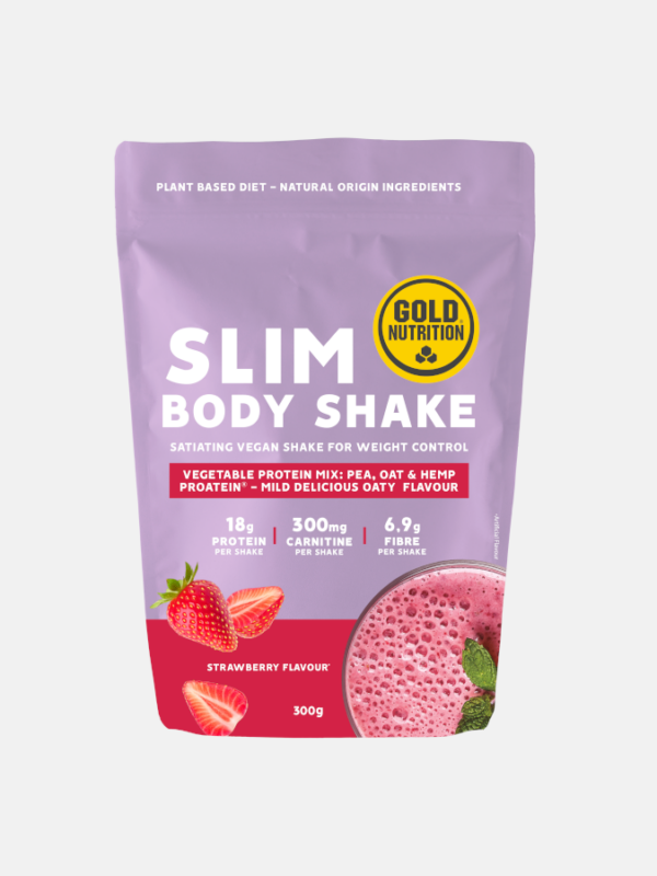 Slim Body Shake Fresa - 300g - Gold Nutrition
