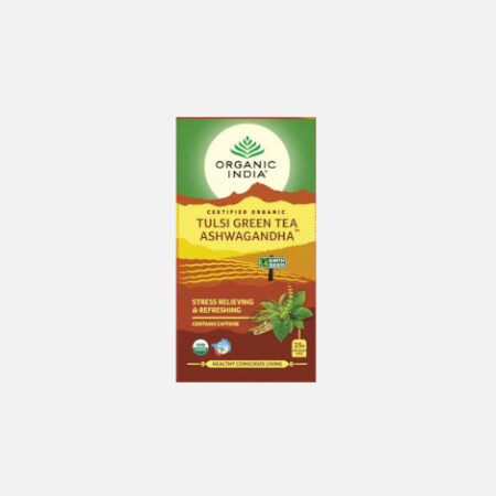 Infusion Bio Tulsi Green tea Ashwagandha- 25 sobres – Organic India