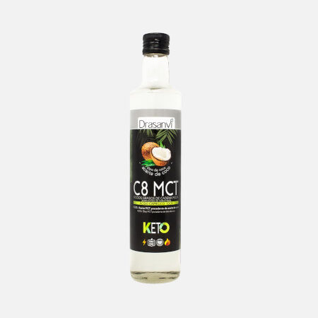 MCT C8 coco puro 100% keto – 500 ml – Drasanvi
