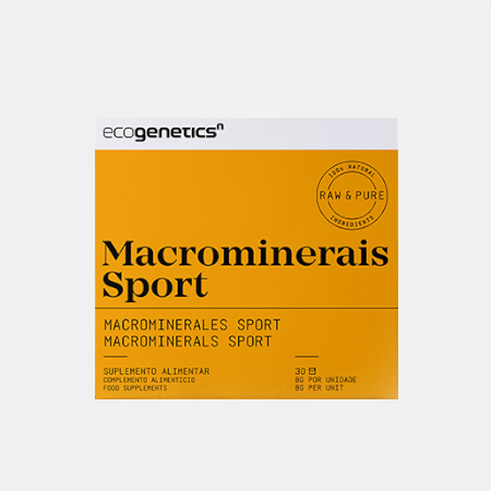 Macrominerales Sport – 30 sobres – Ecogenetics