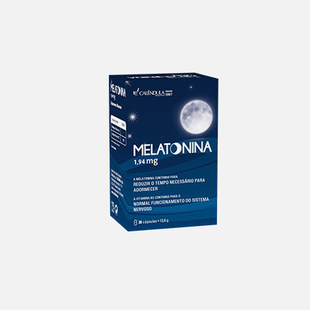 Melatonina 1,94 mg – 30 cápsulas – Calendula