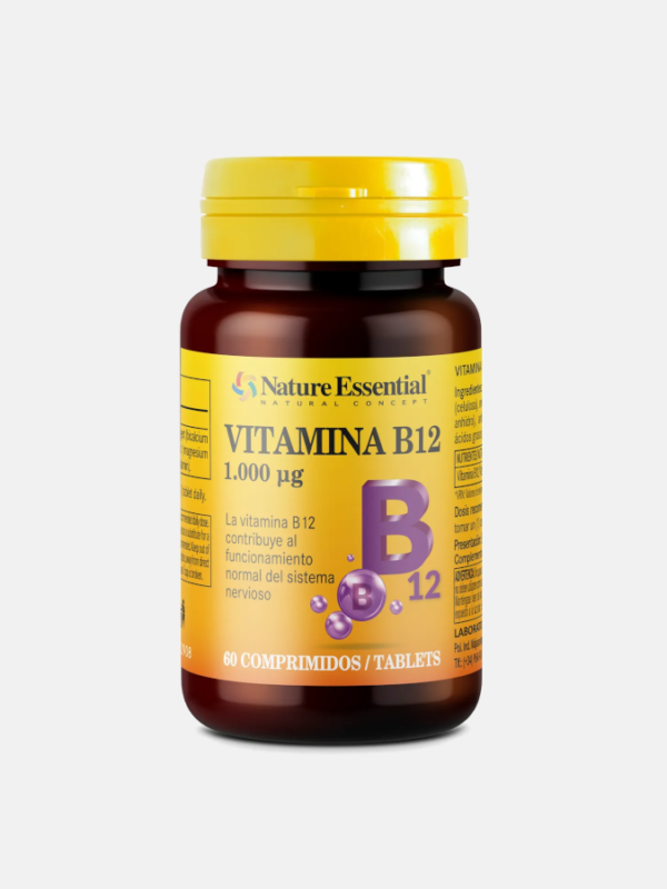 Vitamina B12 1000 mcg - 60 cápsulas - Nature Essential