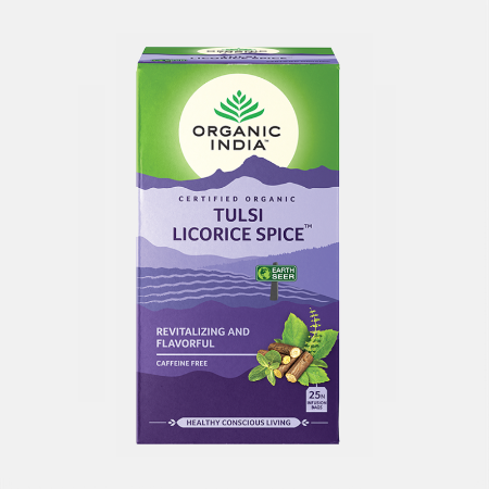 Tulsi Licorice Spice Infusion Bio – 25 sobres – Organic India