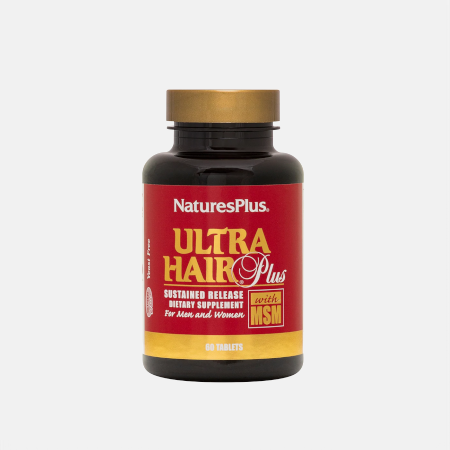 Ultra Hair Plus con MSM – 60 comprimidos – Natures Plus