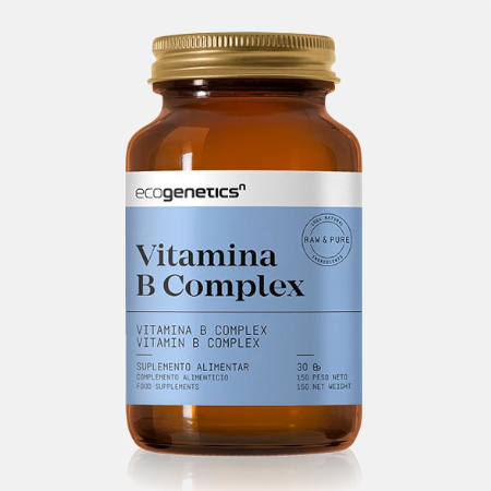 Vitamina B Complex – 30 cápsulas – EcoGenetics