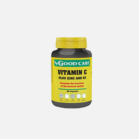 Vitamina C Plus Zinc y D3 – 60 cápsulas – Good Care