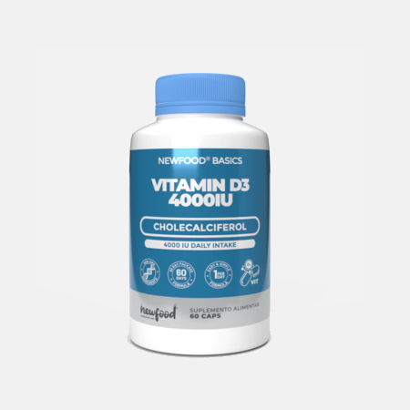 Vitamina D3 4000 UI – 60 cápsulas – NewFood