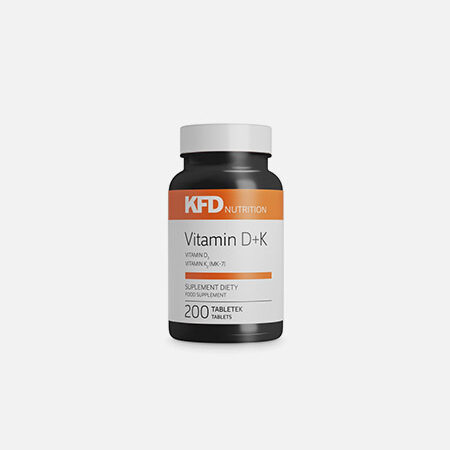 Vitamina D3 más K2 – 200 tabletas – KFD Nutrition