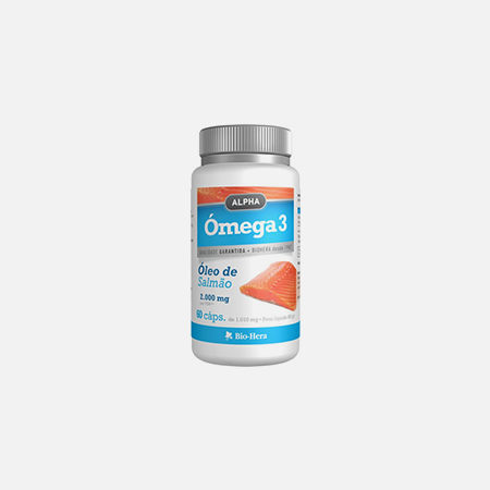 Aceite de salmón alfa Omega-3 2000 mg – 60 cápsulas – BioHera