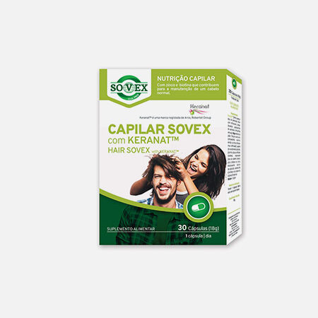 Capilar Sovex con Keranat – 30 cápsulas – Sovex