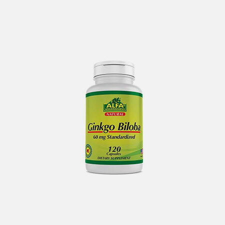 Ginkgo Biloba 60 mg – 120 cápsulas – Vitaminas alfa