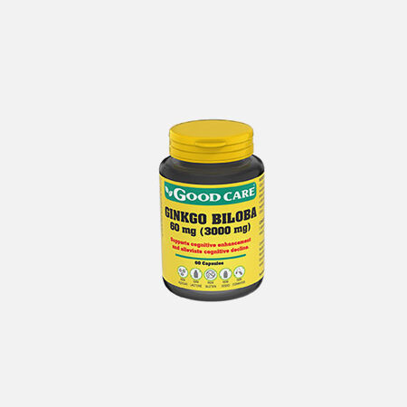 GINKGO BILOBA 60 mg (3000 mg) – 60 cápsulas – Good Care