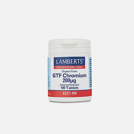 Cromo GTF 200µg (como Picolinato) – 100 comprimidos – Lamberts